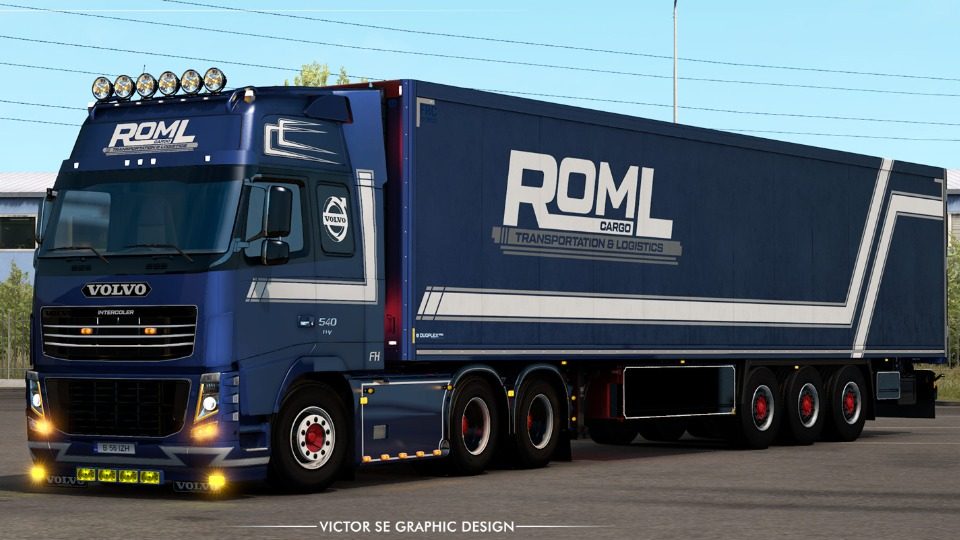Roml ROML Cargo 沃尔沃FH3 皮肤包 1.39 - 欧洲卡车模拟2载具MOD下载_适配版本1.0-玩家动力