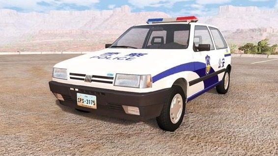 菲亚特·尤诺中国警车 - 车祸模拟器载具MOD下载_适配版本1-玩家动力